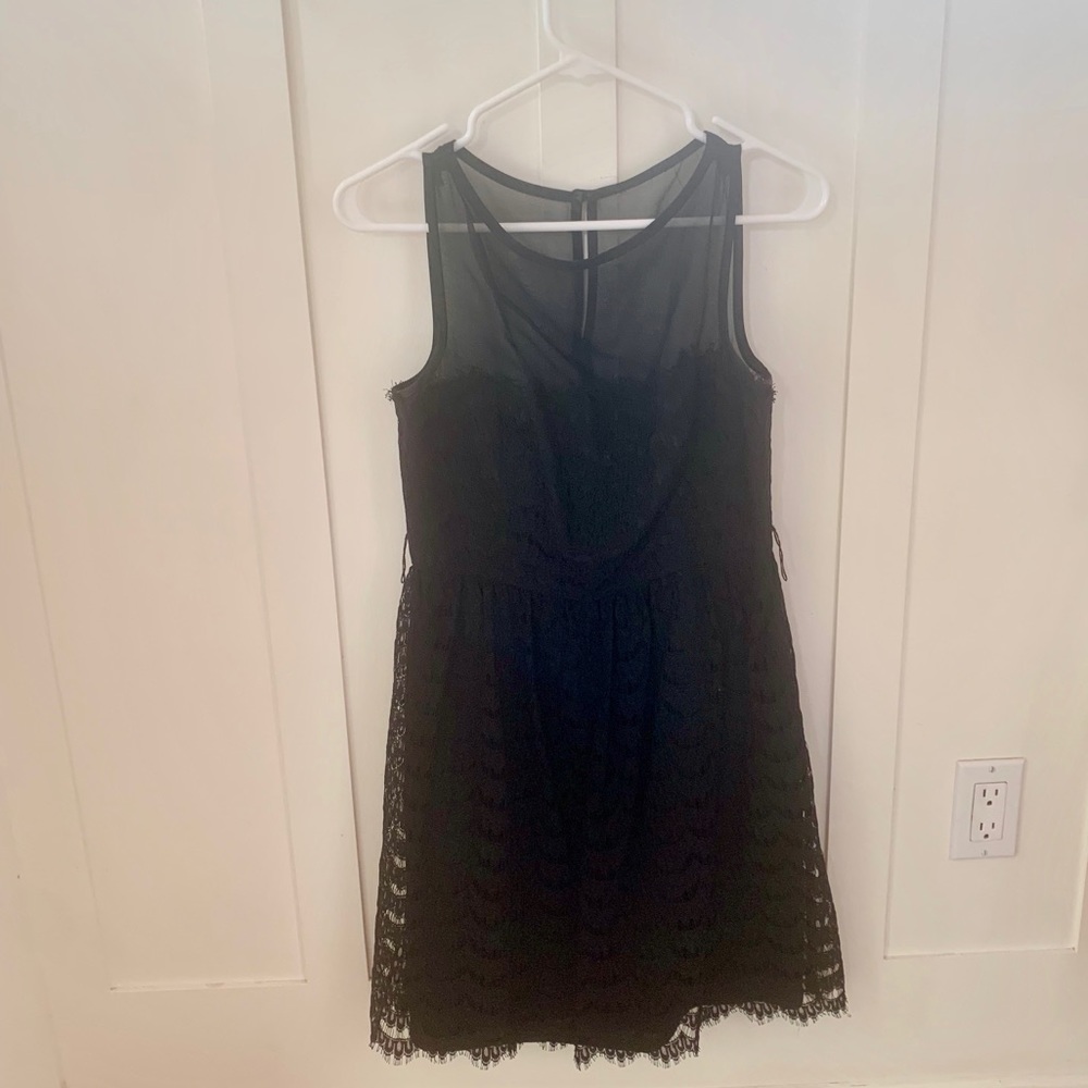 Trina Turk black lace dress